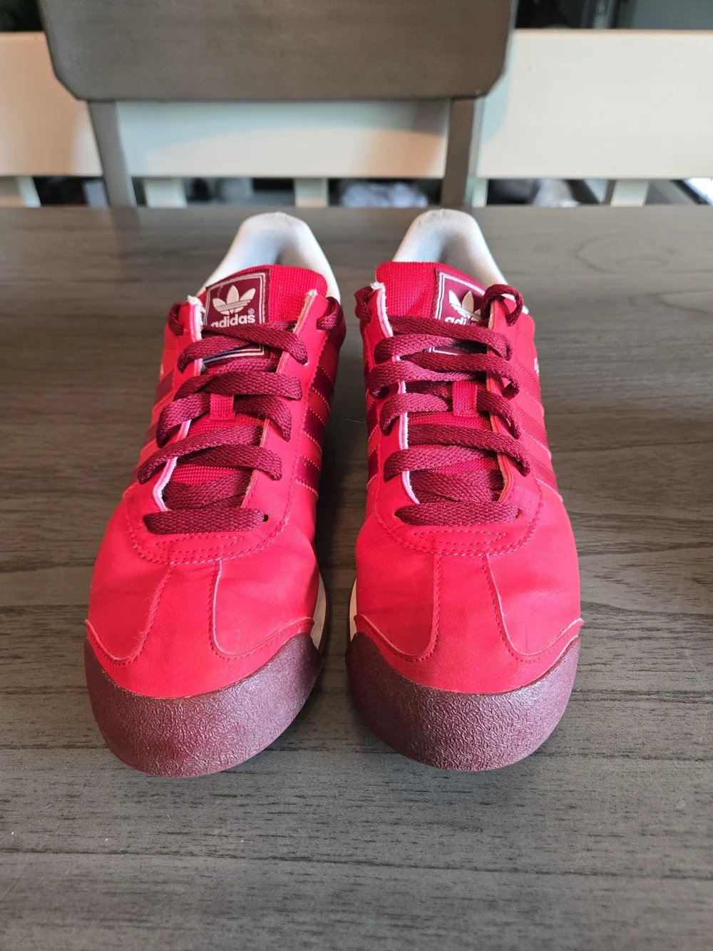 Adidas Samoa Mens Red Retro Sneaker